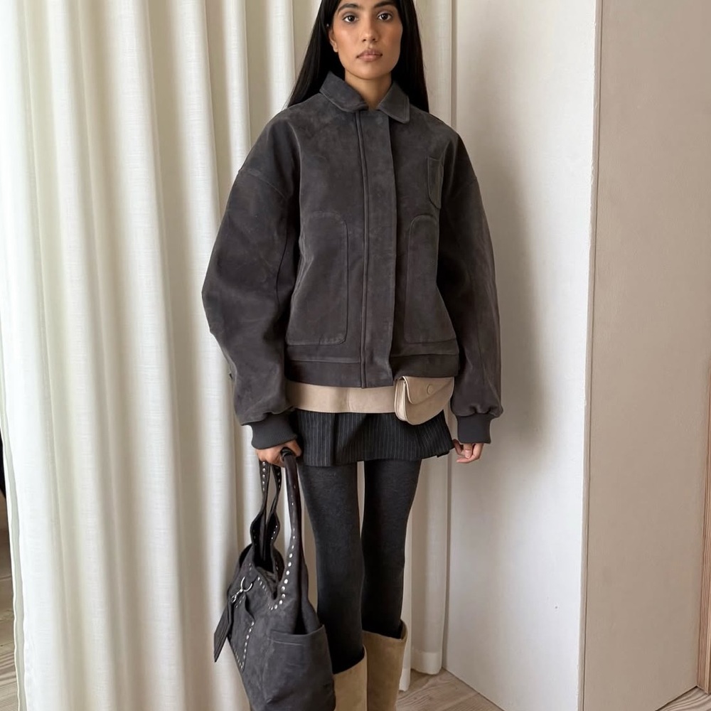 NWT Sisters and Seeker Martha Faux Suede Jacket